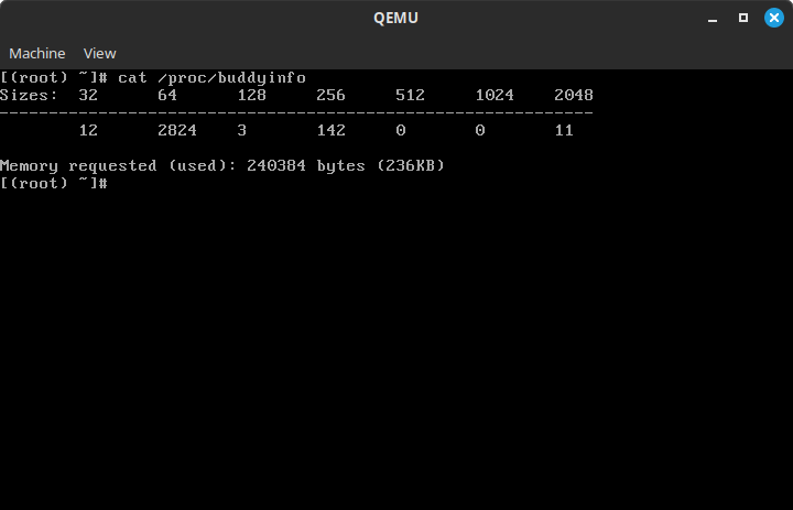 The new file '/proc/buddyinfo'